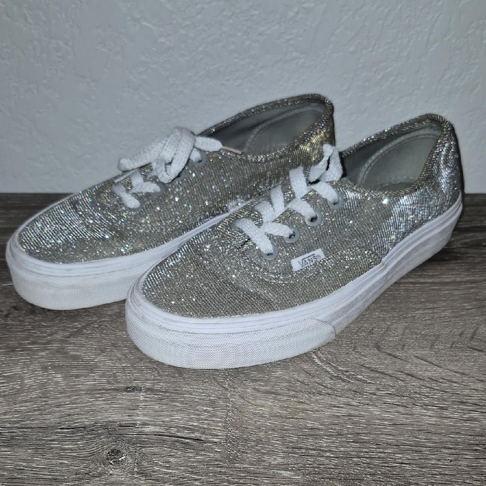 Vans Silver Sparkle Sneakers